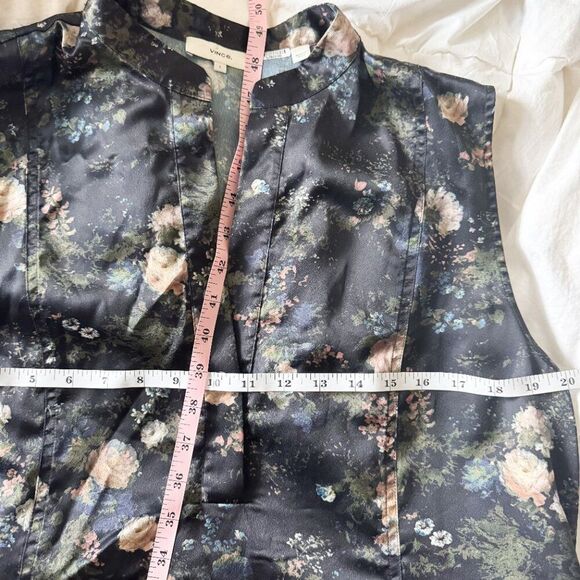 Vince Rose Field Popover Midi Dress Petal Glow Women’s Large EUC - Picture 9 of 9